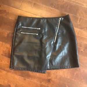 new H&M faux leather skirt